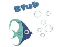 Stickmuster - Blubber Fisch